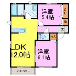 ジュピアＣの物件間取画像